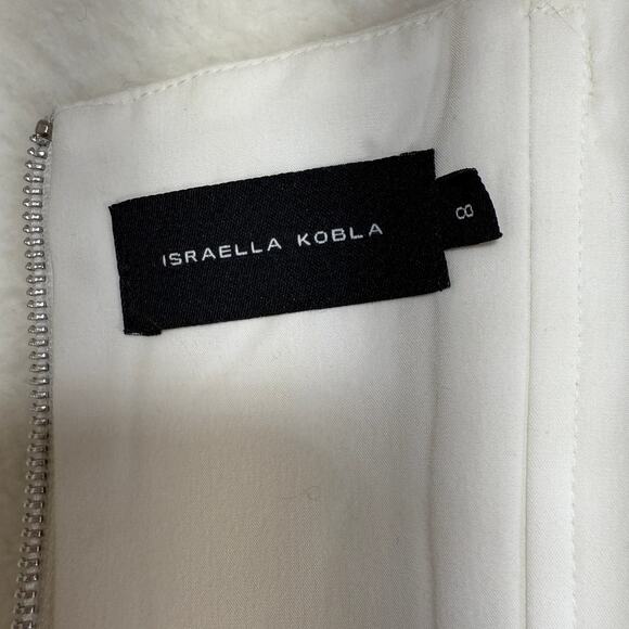 Israella Kobla Cream Langa Cut Out Strapless Mini Dress Sz 8 Spring Summer Party - Picture 8 of 11